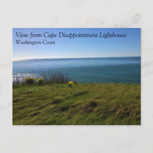 Cape Displasted Light house, Washからのビュー。 ポストカード (正面)