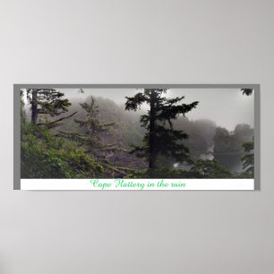 Cape Flattery in the Rainパノラマポスター ポスター