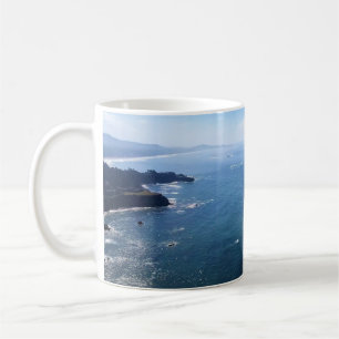 Cape Foulweather、オレゴン州ニューポートから表示 コーヒーマグカップ