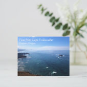 Cape Foulweather、オレゴン州ニューポートから表示 ポストカード (スタンド正面)