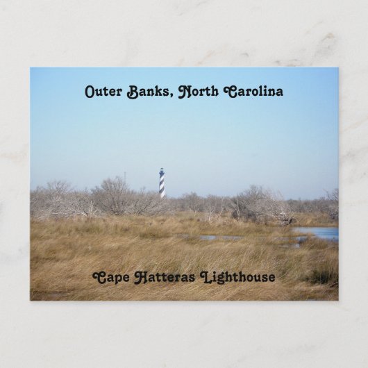 Cape Hatteras灯台#1 OBXポストカード ポストカード (正面)