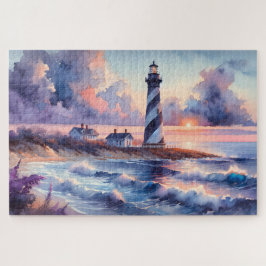Cape Hatteras Light house at Sunset Coastline ジグソーパズル