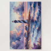 Cape Hatteras Light house at Sunset Coastline ジグソーパズル (縦)