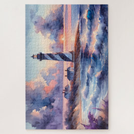 Cape Hatteras Light house at Sunset Coastline ジグソーパズル