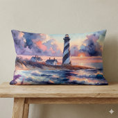 Cape Hatteras Light house at Sunset Coastline ランバークッション