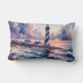 Cape Hatteras Light house at Sunset Coastline ランバークッション (裏面)
