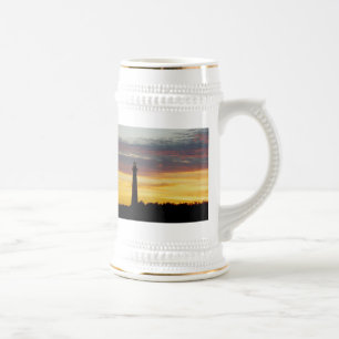 Cape Hatteras Light house at Sunset Stein ビールジョッキ