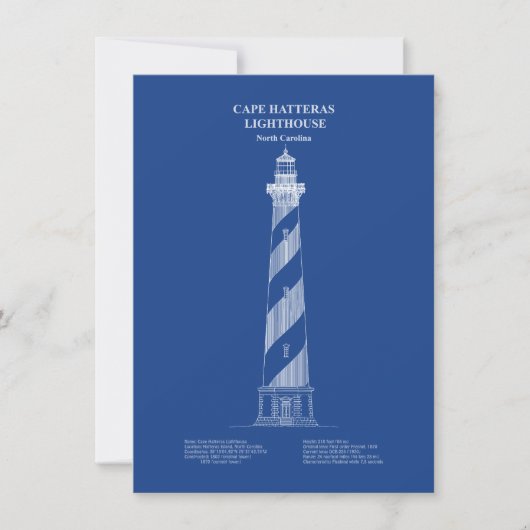Cape Hatteras Light house - North Carolina - AD ノートカード (正面)