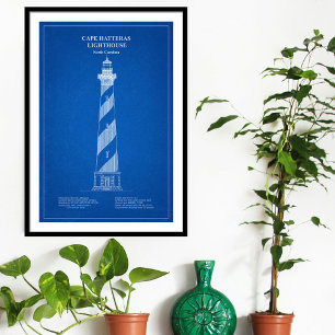 Cape Hatteras Light house - North Carolina - AD フォトプリント