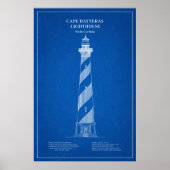 Cape Hatteras Light house - North Carolina - AD ポスター (正面)