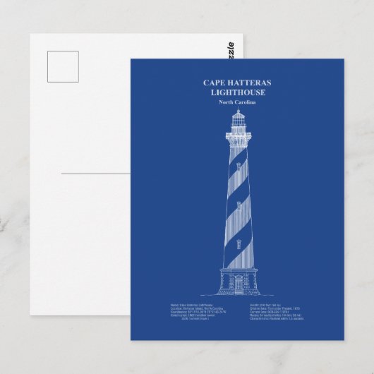 Cape Hatteras Light house - North Carolina - AD ポストカード (正面/裏面)