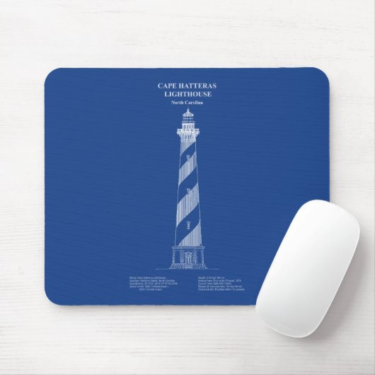Cape Hatteras Light house - North Carolina - AD マウスパッド (マウス)