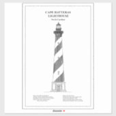 Cape Hatteras Light house - North Carolina - BD シール (シート)