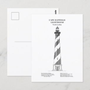 Cape Hatteras Light house - North Carolina - BD ポストカード