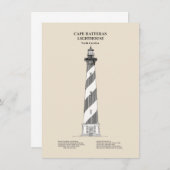 Cape Hatteras Light house - North Carolina - SBD ノートカード (正面/裏面)