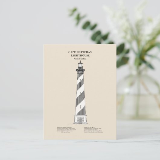 Cape Hatteras Light house - North Carolina - SBD ポストカード (スタンド正面)