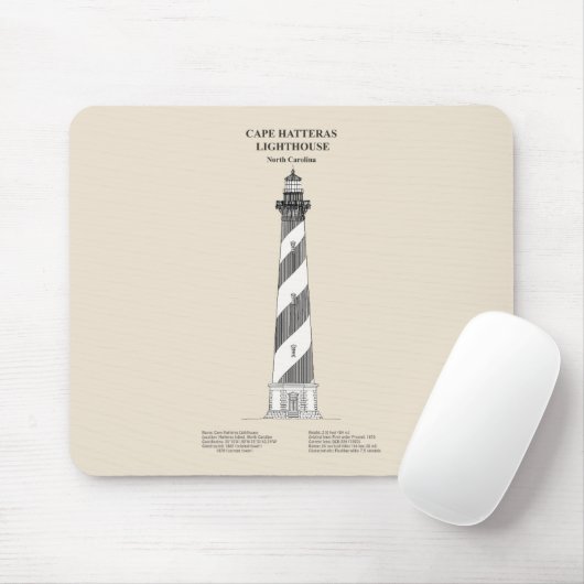 Cape Hatteras Light house - North Carolina - SBD マウスパッド (マウス)