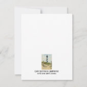 Cape Hatteras Lighthouse Watercolor ノートカード (裏面)