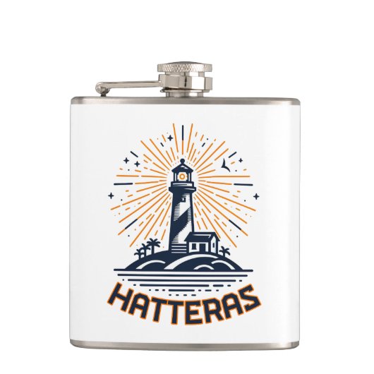 Cape Hatteras North Carolina Lighthouse Sunrise フラスク (正面)
