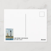 Cape Henry Lighthouses ポストカード (裏面)