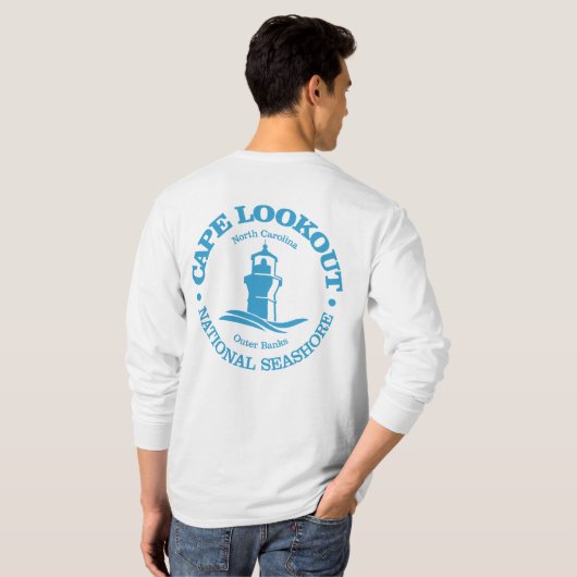 Cape Lookout（灯台） Tシャツ (裏面フル)