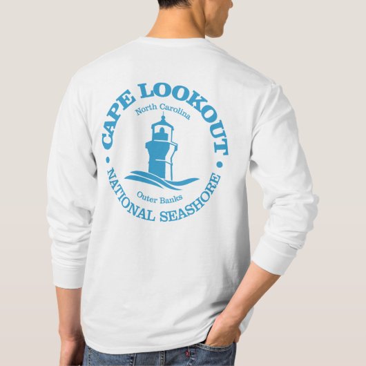 Cape Lookout（灯台） Tシャツ (裏面)