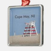 Cape Mayのライフガードの椅子 メタルオーナメント (左)