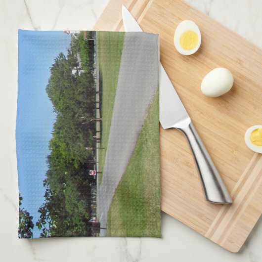 Cape Mayの灯台 キッチンタオル (四つ折り)