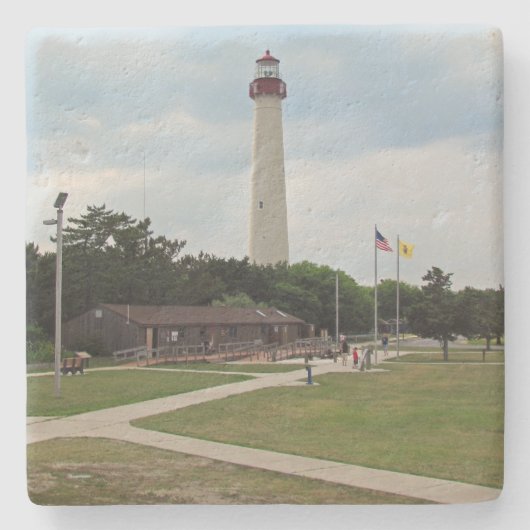 Cape Mayの灯台 ストーンコースター (正面)