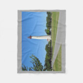 Cape Mayの灯台 フリースブランケット (正面)