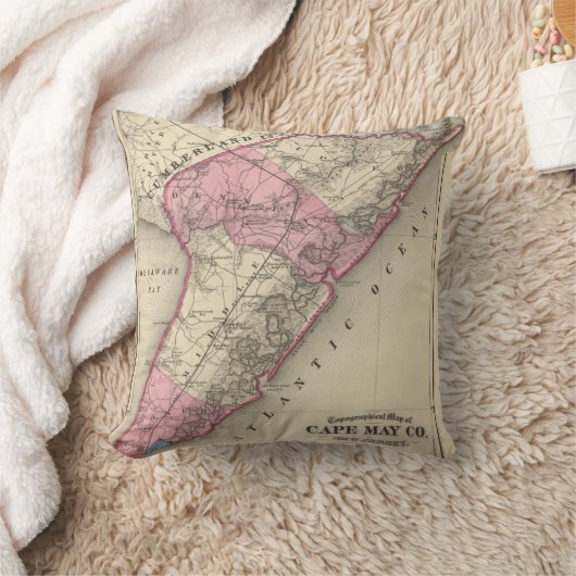 Cape May郡、NJ クッション (ブランケット)