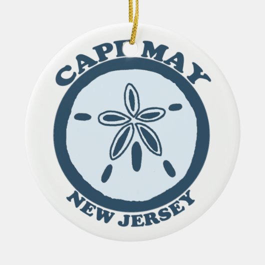 Cape May。 セラミックオーナメント (正面)