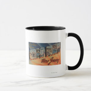 Cape May、ニュージャージー-大きい手紙場面 マグカップ