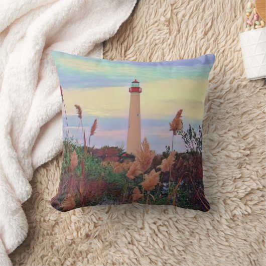 Cape May Lighthouse クッション (ブランケット)
