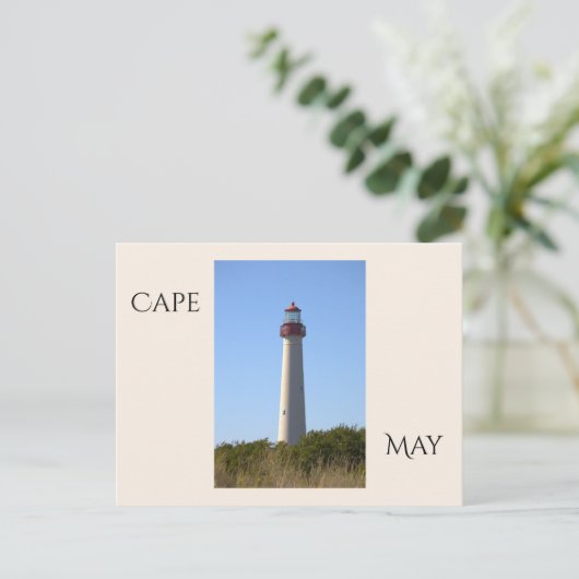 Cape May Lighthouse Postcard ポストカード (スタンド正面)