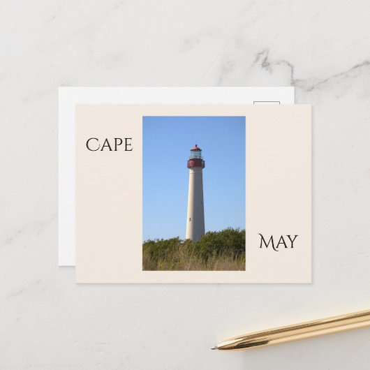 Cape May Lighthouse Postcard ポストカード (正面/裏面インサイチュ)