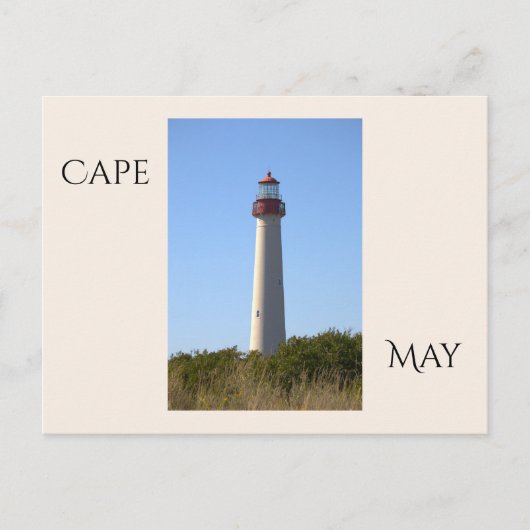 Cape May Lighthouse Postcard ポストカード (正面)