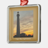 Cape May Lighthouse Sunset Ornament  メタルオーナメント (左)