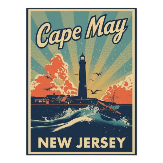 Cape May, New Jersey ポスター (正面)