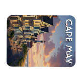 Cape May New Jersey Travel Postcard マグネット (横)