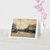 Cape May NJ、海通り、c1910ヴィンテージ 箔グリーティングカード (蘭)