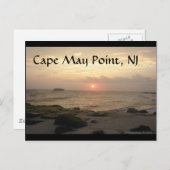 Cape May Point, NJ at sunset greeting card ポストカード (正面/裏面)