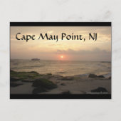 Cape May Point, NJ at sunset greeting card ポストカード (正面)