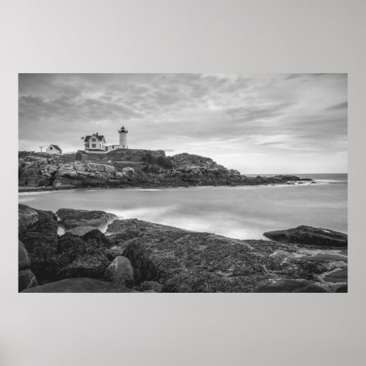 Cape Neddick Nubble Light house，ニューヨーク，アメリカ ポスター (正面)