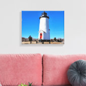 Cape Poge Light house, Massachusetts Canvas Print キャンバスプリント (インサイチュ (リビング))
