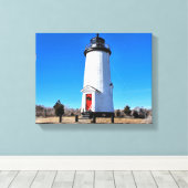 Cape Poge Light house, Massachusetts Canvas Print キャンバスプリント (インサイチュ (ウッドフロア))