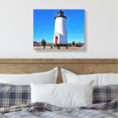 Cape Poge Light house, Massachusetts Canvas Print キャンバスプリント (インサイチュ (寝室))