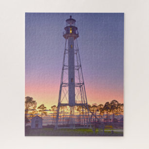 Cape San Blas Light house, Port St. Joe, Sunset ジグソーパズル