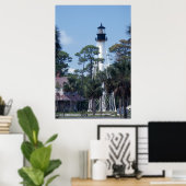 Cape San Blas Lighthouse ポスター (ホームオフィス)