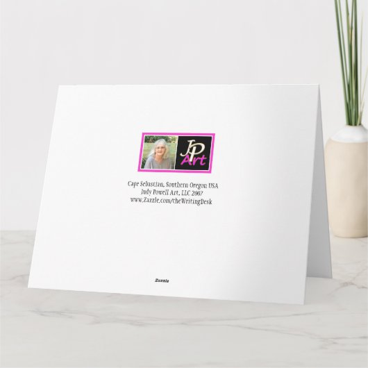 Cape Sebastian Oregon USA Greeting Note BIG Card カード (裏面)